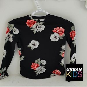 Girls Floral Long Sleeve Shirt Size 7/8 from Urban Kids, Pre-Owned Tags Gone.